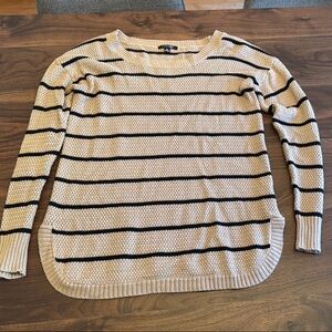 Papermoon Cream and Black Crew Neck Sweater